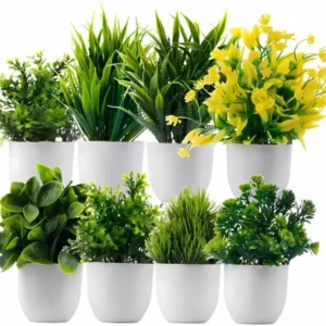 Premium Artificial Plant for Home & Office Decor Bonsai Artificial Plant with Pot (15 cm, Multicolor)